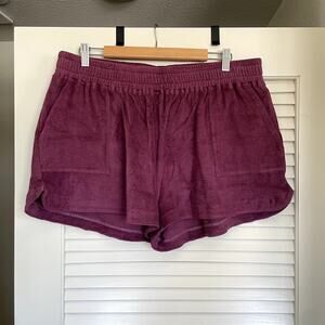 Known Supply Shyla Sangria Terry Shorts 2XL
